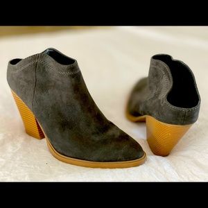 Slip on booties. Great to travel with!